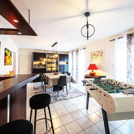 La Coquette ! Maison Au Coeur De La Bresse Avec Veranda Barbecue Garage Baby-Foot Et Barre De Son Exterior foto