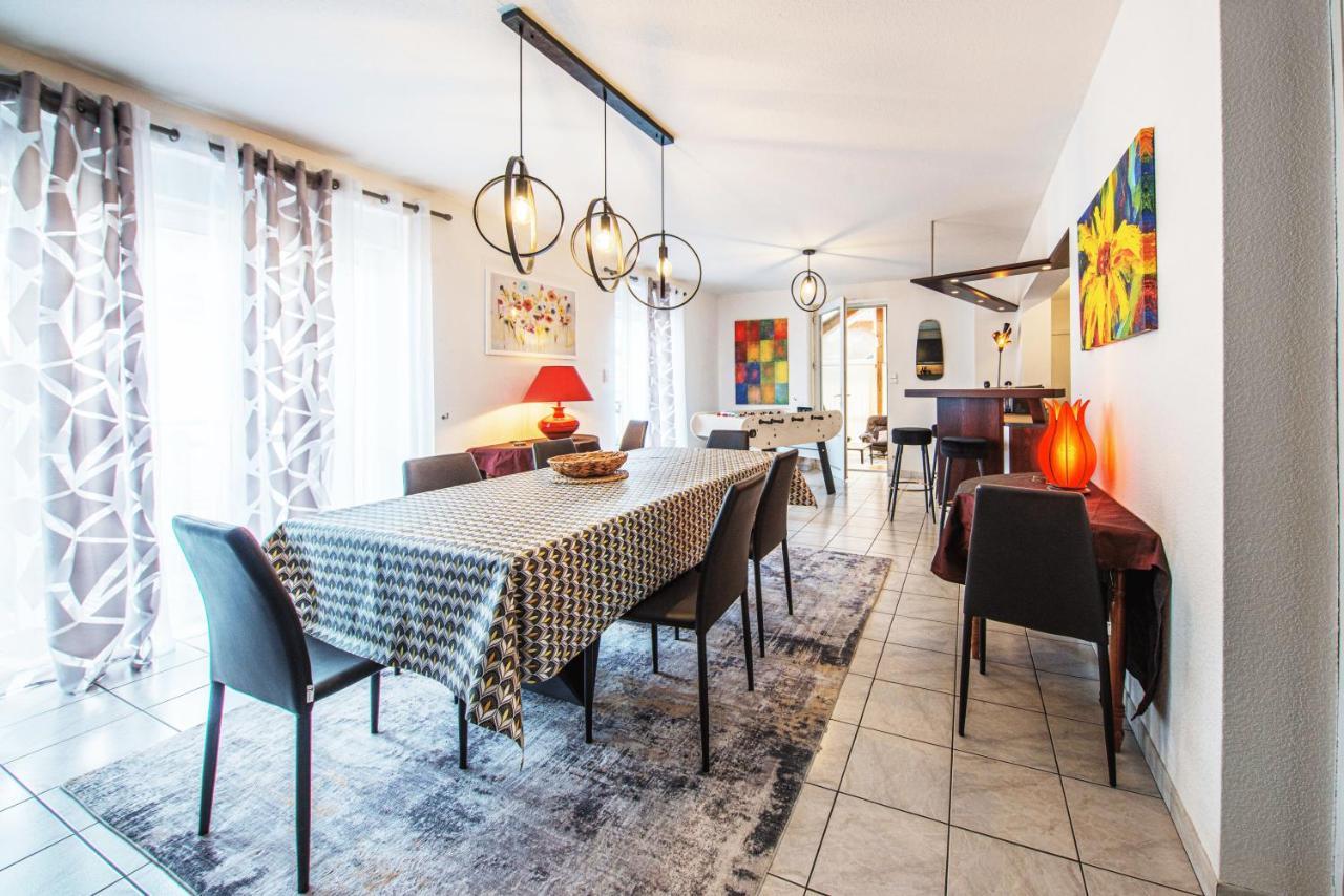 La Coquette ! Maison Au Coeur De La Bresse Avec Veranda Barbecue Garage Baby-Foot Et Barre De Son Exterior foto